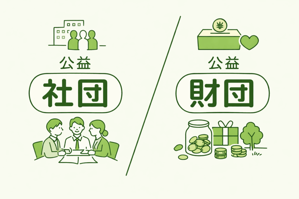 公益社団法人と公益財団法人の違い